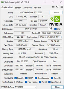 Müün GeForce RTX™ 3050 GAMING X 8G (4 foto / 5)
