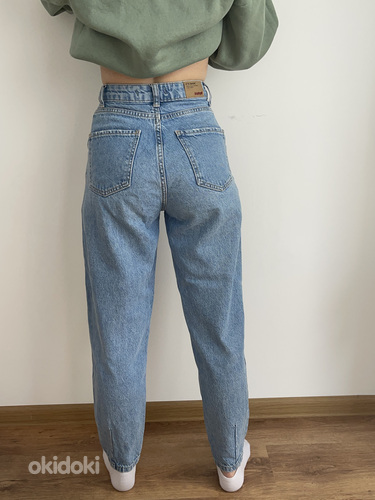 Mom jeans high waist/ джинсы мом с высокой посадкой (фото #3)