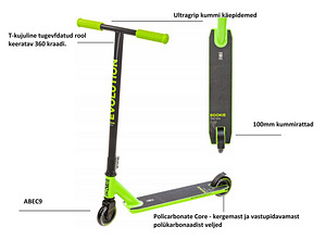 Triki tõukeratas Raven Rookie Lime (1 foto / 7)