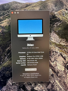 iMac 27 5k 2019 (5 foto / 5)