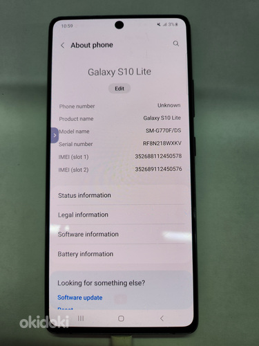 Телефон Samsung Galaxy S10 Lite (фото #5)