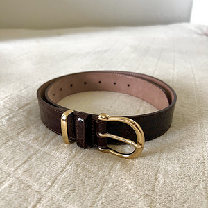 &OtherStories croc leather belt, brown, XS (3 foto / 5)