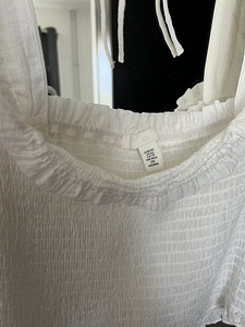 (NEW) H&M Puff-sleeve square neck top (3 foto / 4)