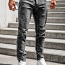 Черные джинсы с эффектом потертости 33L (фото #1)
