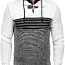 !СКИДКА! Черно-белый свитер с воротником-стойкой (фото #2)
