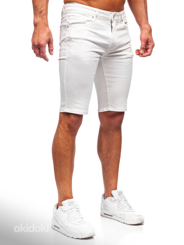 !СКИДКА! Короткие белые джинсы (фото #3)
