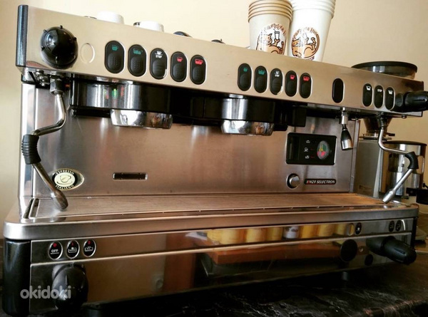 Кофе-машина профессиональная + кофемолка (фото #1)