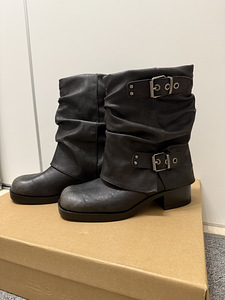 Stradivarius biker boots GRAY, 37 suurus (7 foto / 7)