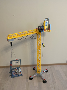 Playmobil puldiga juhitav ehituskraana