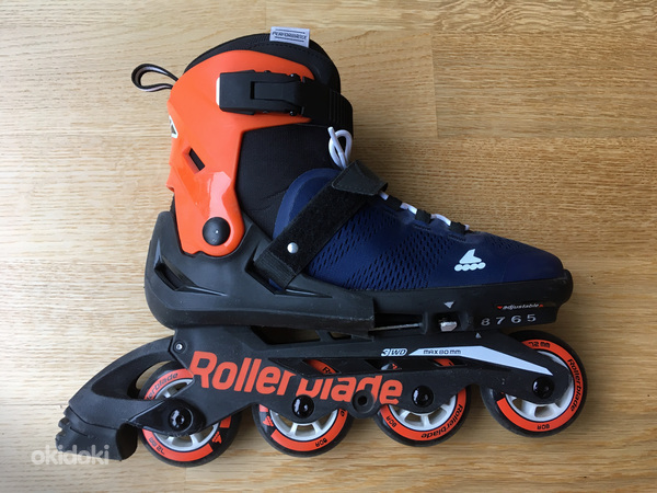 Детские роликовые коньки Rollerblade + комплект безопасности (фото #2)