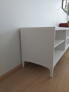 Telerialus kapp valge 120x40x50 cm (4 foto / 7)