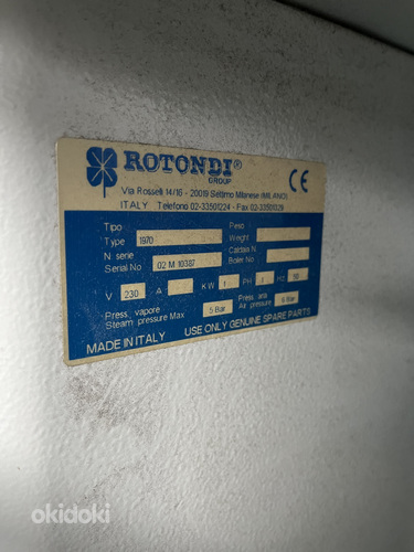 Гладильная доска ROTONDI с парогенератором. (фото #4)