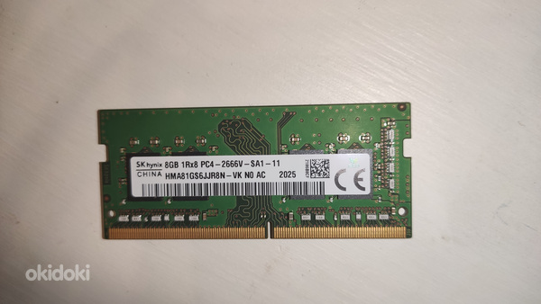 Sülearvutite mälu Hynix SODIMM 8GB DDR4