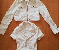 Белая джинсовая куртка XS/S 34/36