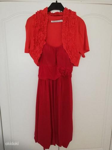 Праздничное красное платье S/ (XS-S) 34/36 (фото #6)