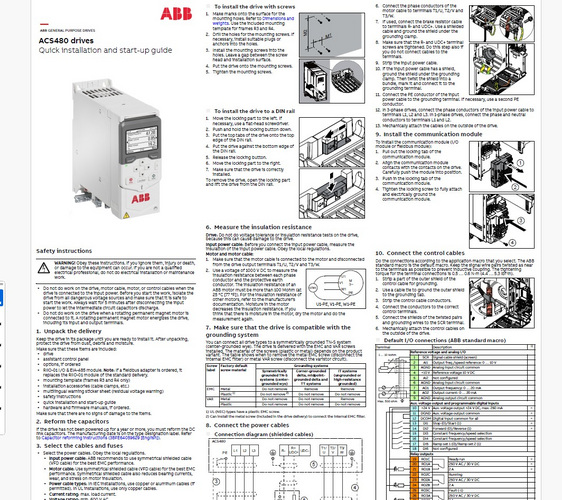 Частотный преобразователь ABB 1-фазный