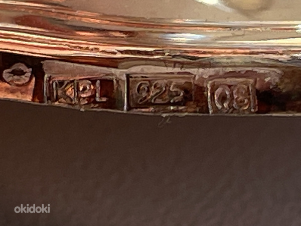 Серебряные коньячные рюмки 925 пробы Эстонский лев (фото #3)