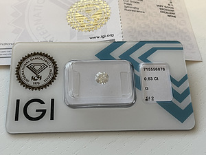 Looduslik teemant 0.63ct IGI (1 foto / 4)
