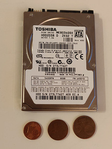 Laptop Kõvaketas 80GB TOSHIBA (1 foto / 1)
