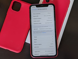 iPhone 11 (64 Гб) КРАСНЫЙ (3 фото из 7)