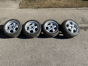 R 15 4x100 4 tk ketas kummiga 7mm диски с резиной. (1 фото из 10)