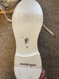 Maison Mihara Yasuhiro silver leather trainers (3 foto / 6)