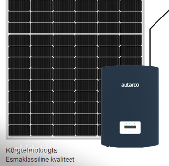 Päikesepaneelide inverter Autarco 9000W three phase inverter