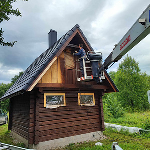 Piirdeaedade, väravate, garaažide, saunade, terrasside värvimine (5 foto / 10)