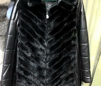Куртка из натуральной кожи с натуральным мехом 42-44