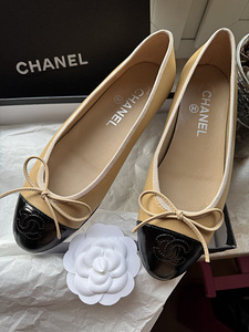 Шикарные балетки Chanel из кожи ягненка