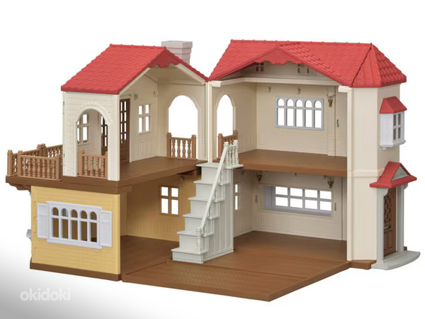 Sylvanian Families Red Roof Country Home koos mööbliga