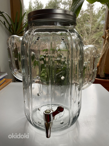 Klaaspurk kraaniga 10 l (foto #1)