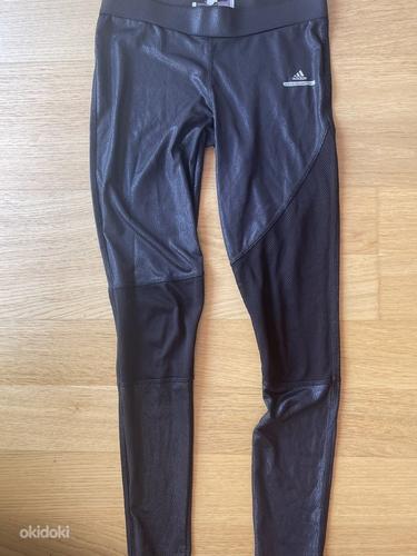 Black leather Adidas leggings, S, Stella McCartney edition (foto #2)