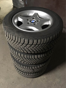 BMW 16" диски 5x120 стайл 16 + M+S резина 225 55 16 (1 фото из 10)