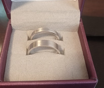 Серебряные обручальные кольца(hõbe abielusõrmused)