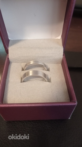 Серебряные обручальные кольца(hõbe abielusõrmused) (фото #1)