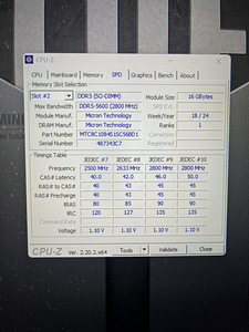 Operatiivmälu Micron 16GB DDR5 (2 foto / 2)