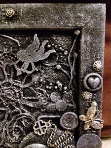 Kompositsioon steampunk stiilis. "Ingel". Mõõdud 18,5x13,5 (3 foto / 9)