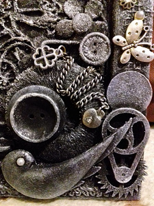 Kompositsioon steampunk stiilis. "Ingel". Mõõdud 18,5x13,5 (6 foto / 9)